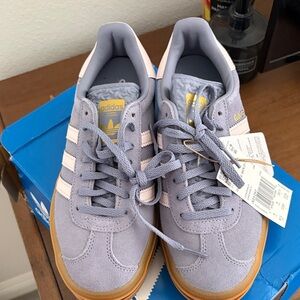 adidas Gazelle Bold - light blue 4.5Y/6W